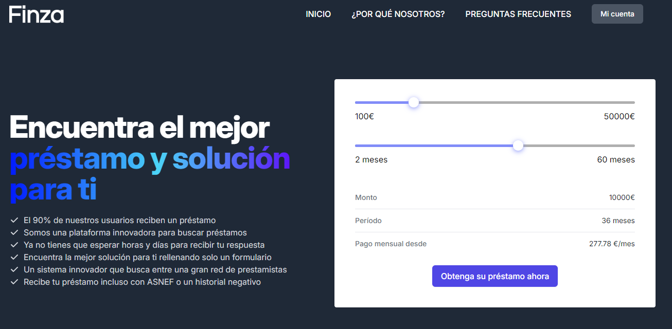 finza prestamos