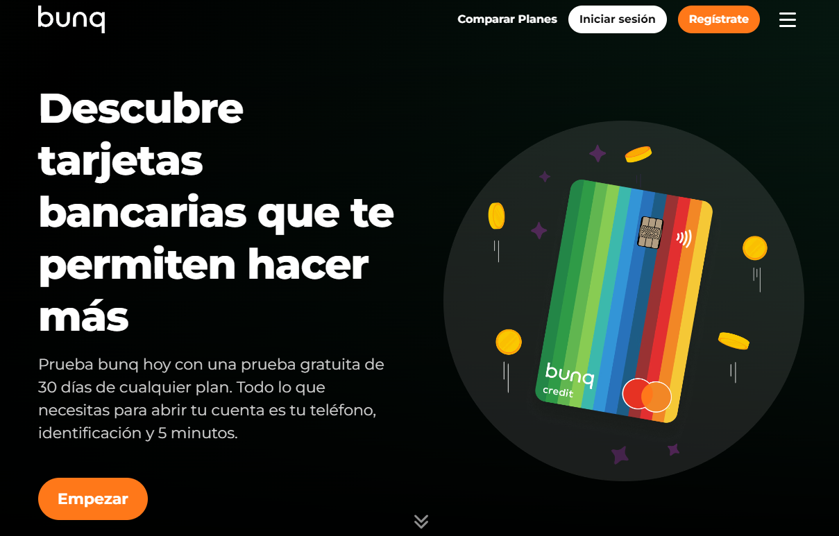 bunq tarjetas de crédito