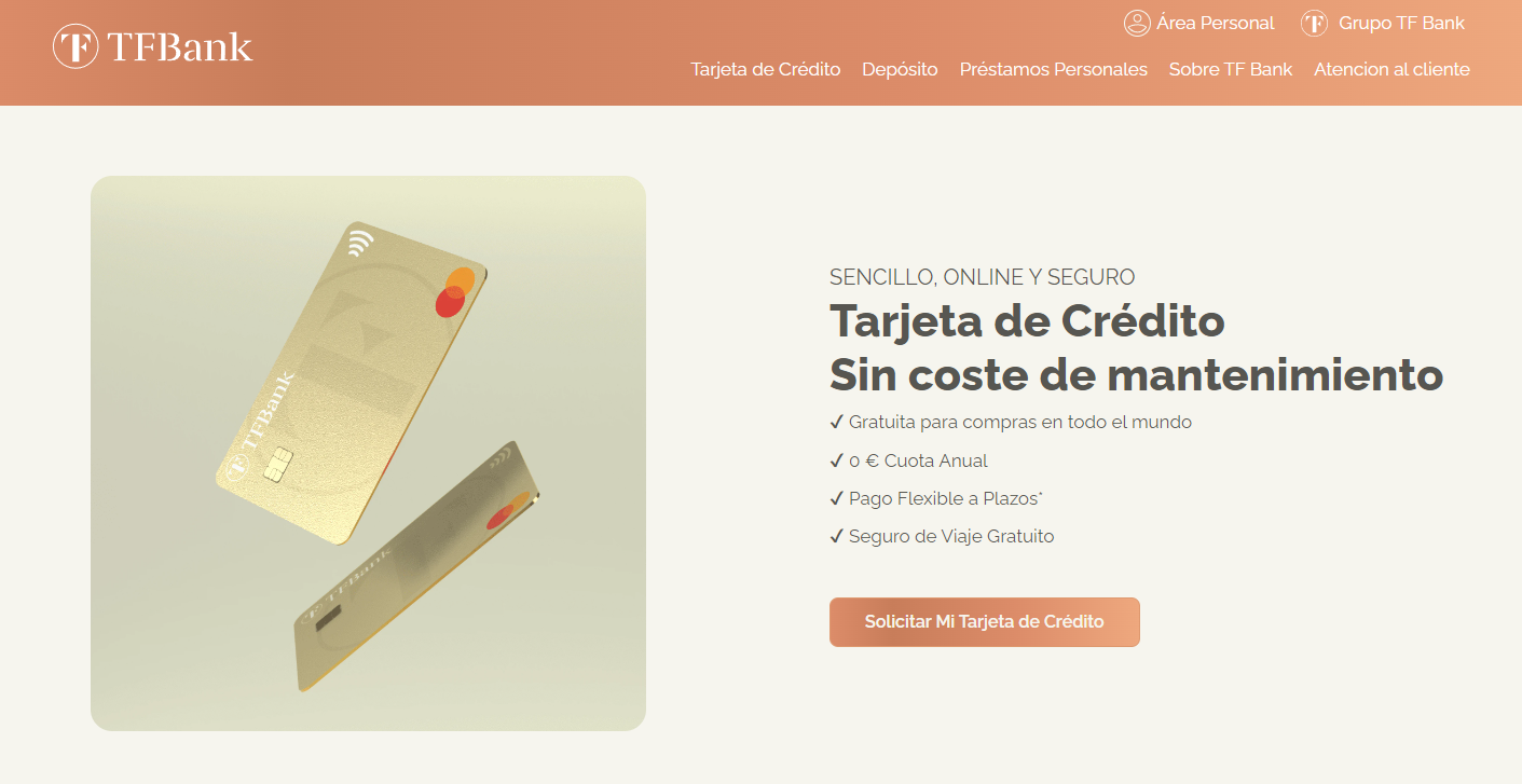 tf bank tarjeta de crédito