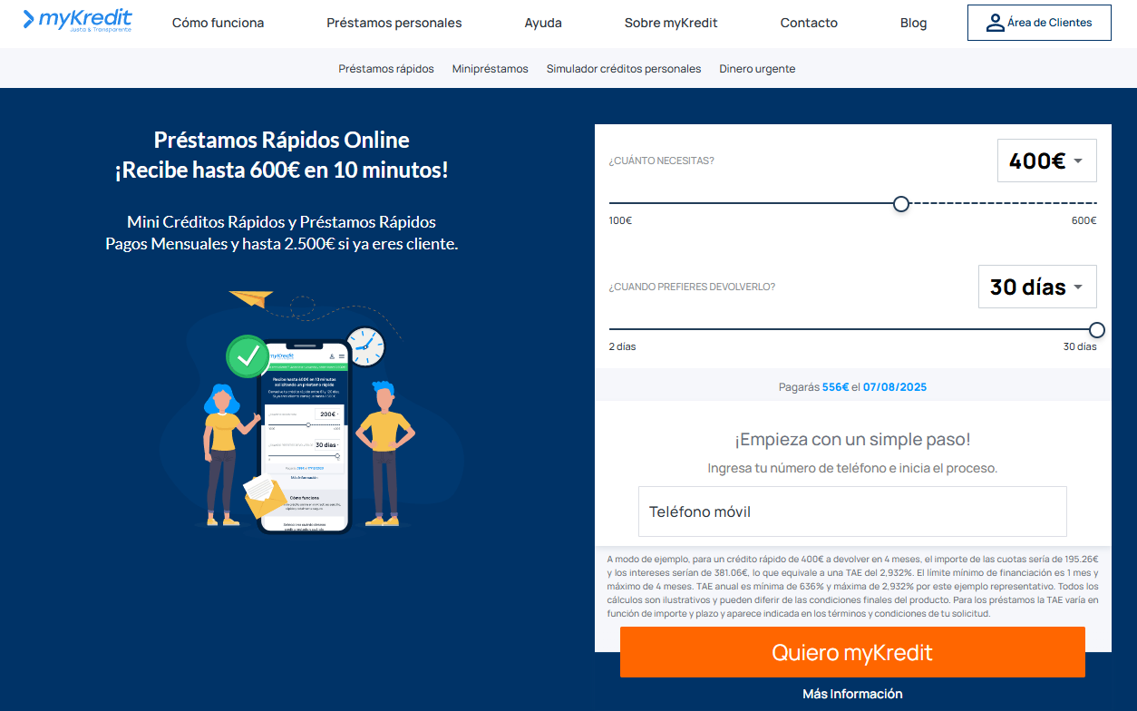 mykredit prestamos personales